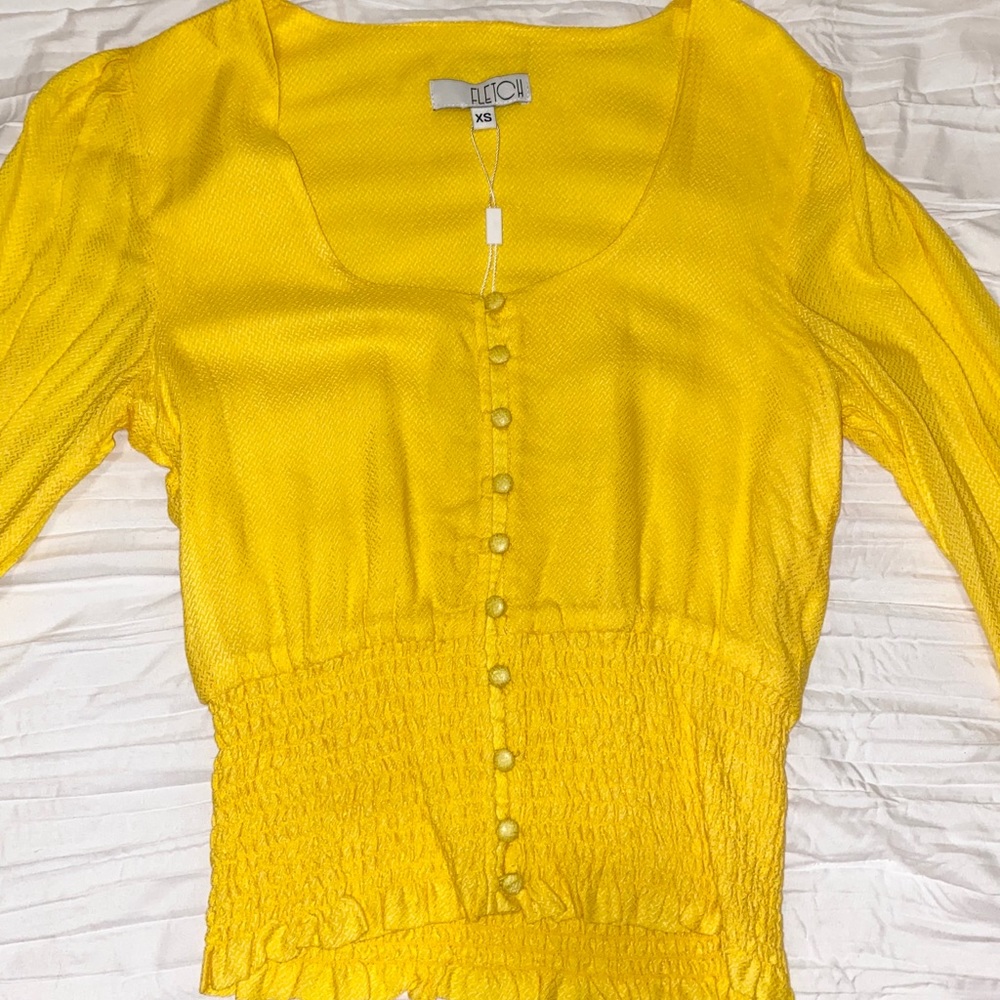Yellow FLETCH top